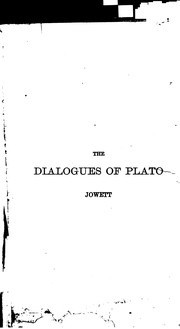 Plato, None None, Benjamin Jowett, Benjamin Jowett: The Dialogues of Plato (1872, Charles Scribner and Company)