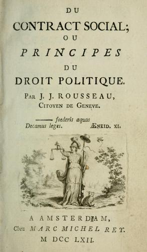 Jean-Jacques Rousseau: Du contrat social (French language, 1816, Caille et Ravier, Impr. de Chaignieau ainé)