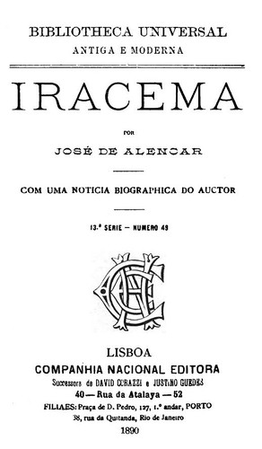 José de Alencar: Iracema (EBook, Portuguese language, 2022, Project Gutenberg)