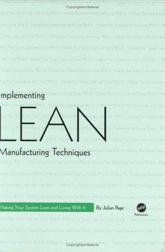 Julian Page: Implementing Lean Manufacturing Techniques (Hardcover, 2004, Hanser Gardner Publications)