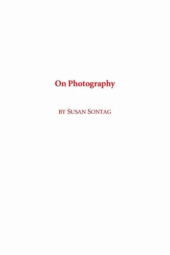 Susan Sontag: On photography (EBook, 2005, Rosetta)