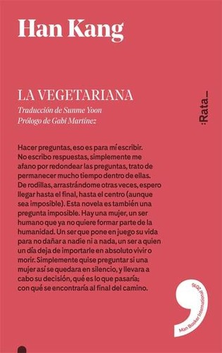 한강: La Vegetariana (Paperback, Spanish language, 2017, :Rata)