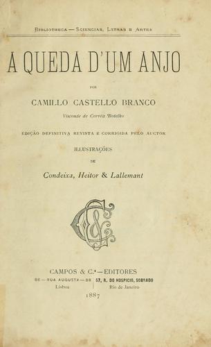 Camilo Castelo Branco: A quedad'um anjo. (1887, Campos)