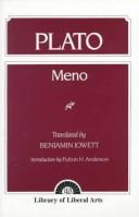 Plato, Benjamin Jowett: Meno (Paperback, 1949, Prentice Hall)