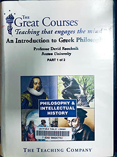 David Roochnik: An Introduction to Greek Philosophy (AudiobookFormat, 2002, The Teaching Company)