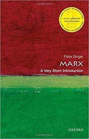 Peter Singer: Marx (2018, Oxford University Press)