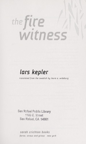 Lars Kepler: The fire witness (2013)