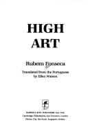 Rubem Fonseca: High art (1986, Harper & Row)