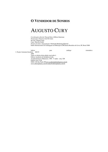 Augusto Cury: O vendedor de sonhos (Portuguese language, 2008, Academia)