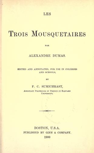 E. L. James: Les trois mousquetaires (1900, Ginn)