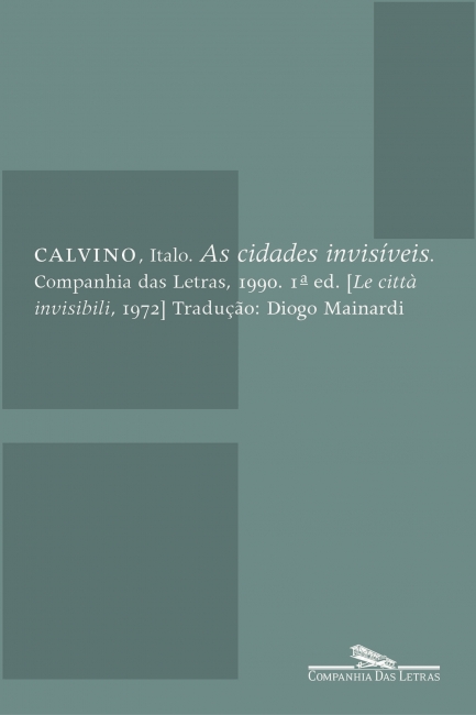 Italo Calvino: As cidades invisíveis (Paperback, Portuguese language, 2000, Companhia das Letras)