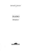 Bernardo Carvalho: Teatro (Portuguese language, 1998, Companhia das Letras)