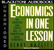 Henry Hazlitt: Economics in One Lesson (AudiobookFormat, 2000, Blackstone Audiobooks)