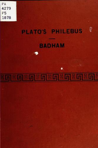 Plato: The philebus of Plato (1878, Williams and Norgate)