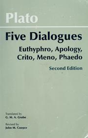 Plato, None None: Five dialogues (2002, Hackett Pub. Co.)