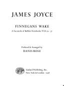 Richard Ellmann: Finnegans wake (1978, Garland Pub.)