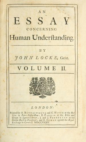 John Locke: An essay concerning human understanding (1735, Printed for A. Bettesworth and C. Hitch ... E. Parker ... J. and J. Pemberton ... and E. Symon ...)