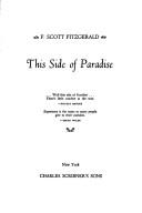 Francis Scott Key Fitzgerald: This side of paradise (1977, Scribner)