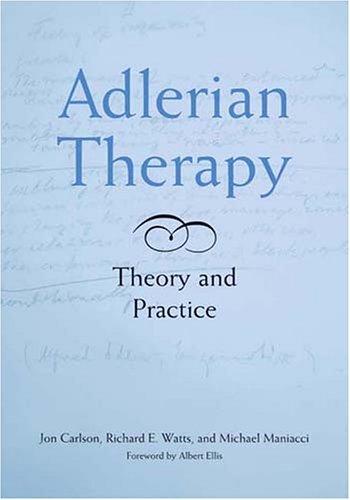 Jon Carlson: Adlerian therapy (2005, APA Books)