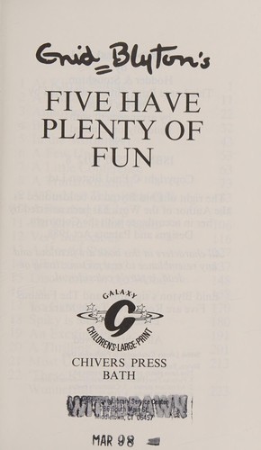 Enid Blyton: Five Have Plenty of Fun (Paperback, 1998, Chivers North America)