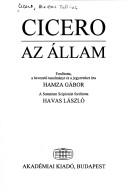 Cicero: Az állam (Hungarian language, 1995, Akadémiai Kiadó)