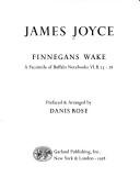 Richard Ellmann: Finnegans wake (1978, Garland Pub.)