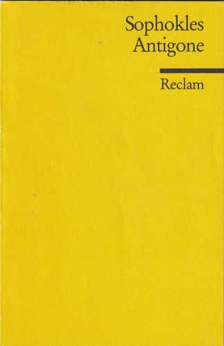 Sophocles: Antigone (German language, 1994, Philipp Reclam jun. Stuttgart)