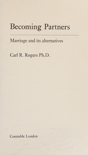 Rogers, Carl R.: Becoming partners (1973, Constable)