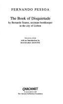 Fernando Pessoa, Fernando Pessoa, RICHARD ZENITH: Book of Disquietude (Paperback, 1996, Carcanet Press Ltd.)