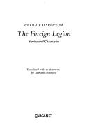 Clarice Lispector: The Foreign Legion (1986, Carcanet)