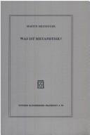 Martin Heidegger: Was ist Metaphysik? (Paperback, German language, 1998, Klostermann)