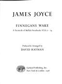 Richard Ellmann: Finnegans wake (1978, Garland Pub.)