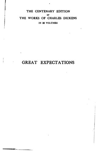 Charles Dickens, Jan Gleiter, Mary Ellen Snodgrass: Great Expectations (1911, Chapman & Hall, Ltd.)