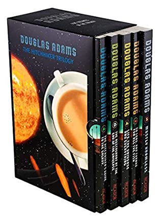 Douglas Adams: Hitchhiker's Guide to the Galaxy Trilogy Collection 5 Books Set by Douglas Adams (Paperback, 2019, Picador Books)