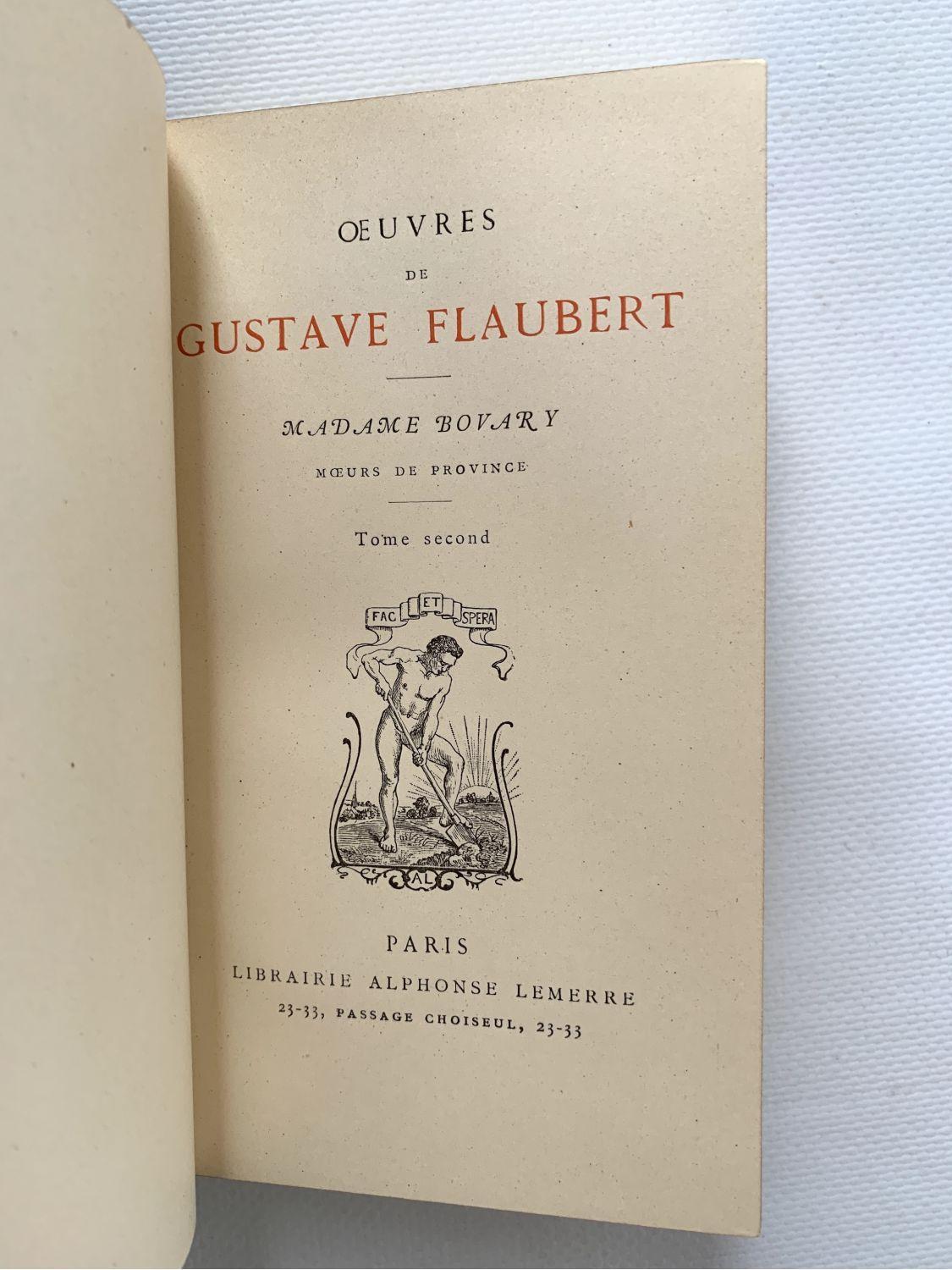 Gustave Flaubert: Madame Bovary Tome second (French language)