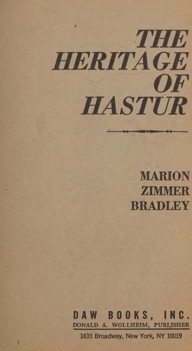 Marion Zimmer Bradley: The Heritage of Hastur (Paperback, 1984, DAW)