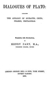 Plato, None None: Dialogues of Plato (1888, George Bell & Sons)