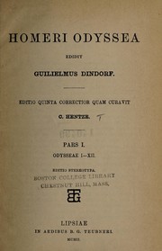 Homer: Homeri Odyssea (Ancient Greek language, 1902, in aedibus B.G. Teubneri)