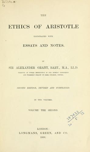 Αριστοτέλης, Aristotle;  And Critical Notes  Analysis  Translator  J.E.C. Welldon, C. D. C. Reeve, Terence Irwin: The ethics of Aristotle (1866, Longmans, Green)