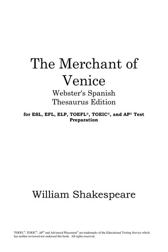 William Shakespeare: The merchant of Venice (2005, ICON Classics)