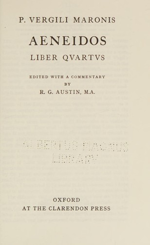 Publius Vergilius Maro: Aeneid (Hardcover, 1962, Oxford University Press, Oxford at the Clarendon Press, Clarendon Press)