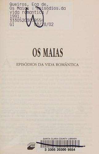 Eça de Queiroz: Os Maias (Paperback, Portuguese language, 1999, Porto Editora)