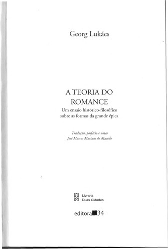 György Lukács: Teoria do Romance, A (Paperback, Portuguese language, 2000, 34)